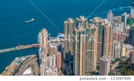 Feb 9 2025 View of Urban Residential and Commercial Buildings Feb 9 2025 View of Urban Residential and Commercial Buildings 123897490