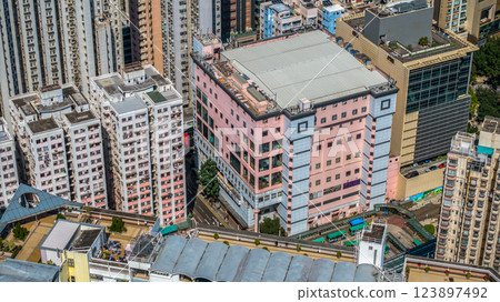 Feb 9 2025 View of Urban Residential and Commercial Buildings Feb 9 2025 View of Urban Residential and Commercial Buildings 123897492