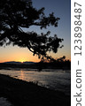 Beautiful sunrise in Kyoto 123898487