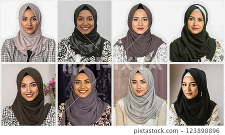 International Muslim community. Photos of Muslim activities. Muslim festivals. 123898896