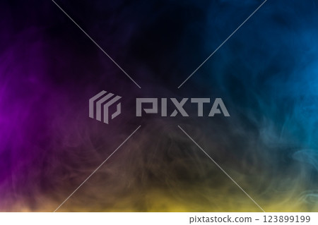 Blurred photo texture of colored smoke on a black background. Blurred photo texture of colored smoke on a black background. 123899199