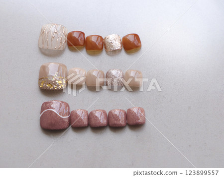 Foot Nail Tips 123899557