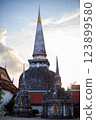 Wat Phra Mahathat Woramahawihan, the main temple in Nakhon Si Thammarat province,Southern Thailand. 123899580