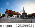 Wat Phra Mahathat Woramahawihan, the main temple in Nakhon Si Thammarat province,Southern Thailand. 123899581