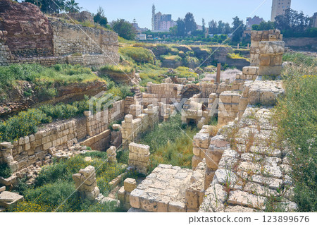 Roman baths in Alexandria 123899676