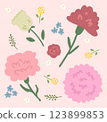 Mother's Day Flower Background 123899853