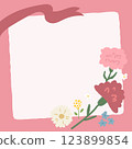 Carnation Mother's Day Frame 123899854