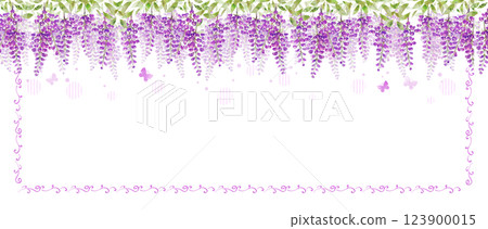 紫藤花與蝴蝶(橫框) 紫藤花與蝴蝶(橫框) 123900015