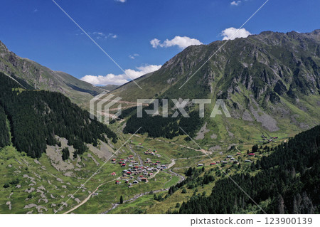 Image of Kackar mountain ranges and plateaus in Rize province. Image of Kackar mountain ranges and plateaus in Rize province. 123900139
