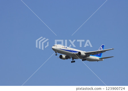 客機接近降落 123900724