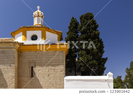 Monasterio de Santa Maria de la Rabida, Palos de la Frontera, Province of Huelva, Andalusia, Spain 123901642