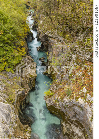 Great Soca Gorge (Velika korita Soce), Triglavski national park, Slovenia 123901667