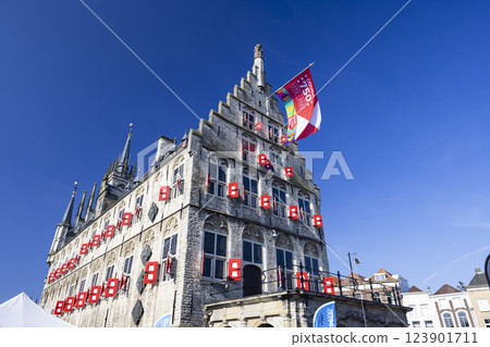 town hall in the Netherlands, Gouda 123901711