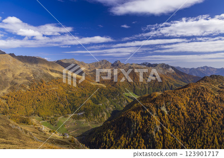 Texelgruppe nature park (Parco Naturale Gruppo di Tessa) near Timmelsjoch - high Alpine road, South Tyrol, Italy 123901717