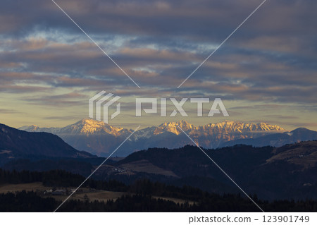 Landscape near Skofja Loka, Slovenia 123901749
