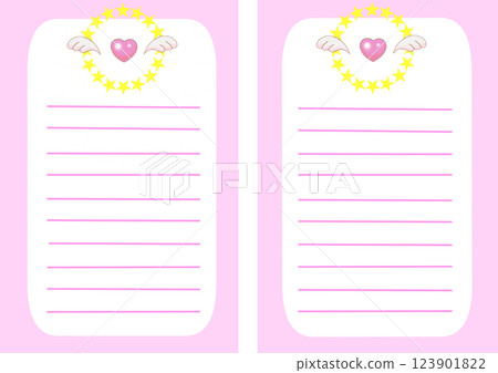 Heart stationery Heart stationery 123901822