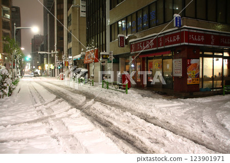 2014年大雪：八重洲一丁目（東京都中央區） 123901971