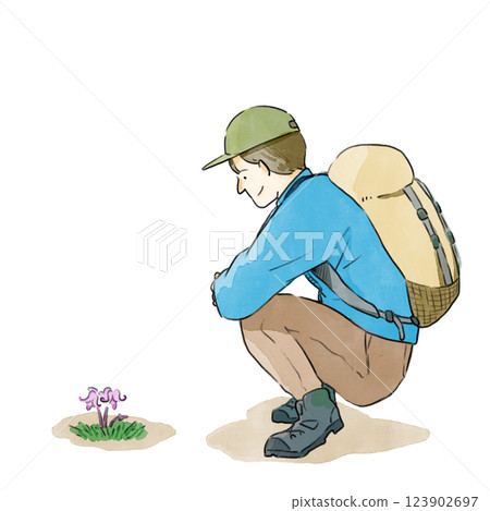 看著花的女人 123902697