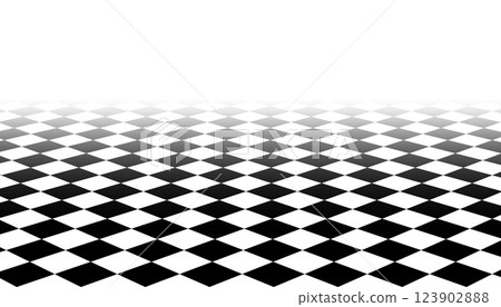 Chess board background. Chessboard geometric perspective. Abstract contrast black and white squares. Checkered board. Mind logic, strategic game, competition. Vector concept Chess board background. Chessboard geometric perspective. Abstract contrast black and white squares. Checkered board. Mind logic, strategic game, competition. Vector concept 123902888
