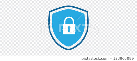 Cyber security. Lock on shield Cyber security. Lock on shield 123903099