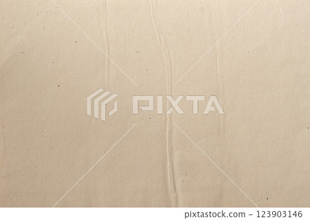 Texture of old organic light cream paper with wrinkles, background for design. Beige smooth paper with subtle natural veins and imperfections. Neutral natural background for design, artistic projects 123903146