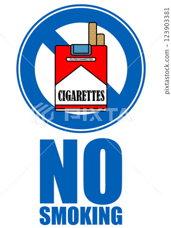 招牌插圖 - 禁止吸煙 - 123903381