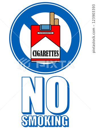 招牌插圖 - 禁止吸煙 - 123903393