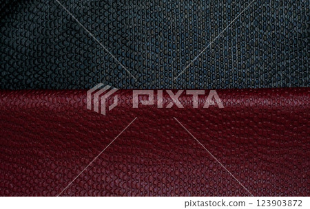 Textured fabrics with a smooth surface and rich colors. 123903872