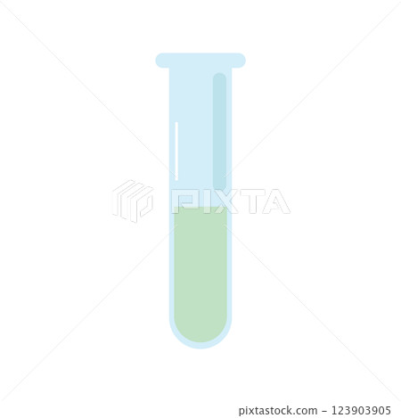 Simple test tube vector illustration Simple test tube vector illustration 123903905