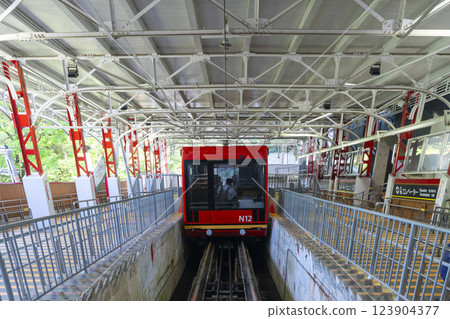 Koyasan cable car Koyasan cable car 123904377