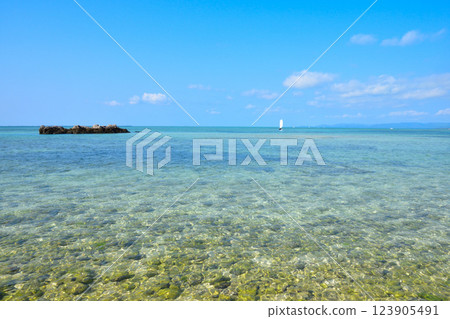 竹富島凱吉海灘 竹富島凱吉海灘 123905491