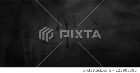 Charcoal wall with dark drip marks 123905596
