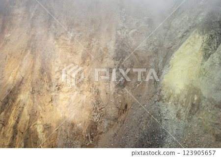 Brown and yellow rock Brown and yellow rock 123905657