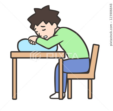 Orthopnea, man sitting in chair leaning against cushion 123906648