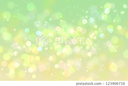 Yellow-green and yellow gradient glitter background Illumination Bokeh Light 123906716