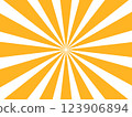 橙色和白色集中線條背景材料 123906894