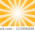 橙色的集中線條背景材料 123906898