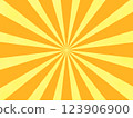 橙色和黃色的集中線背景材料 123906900