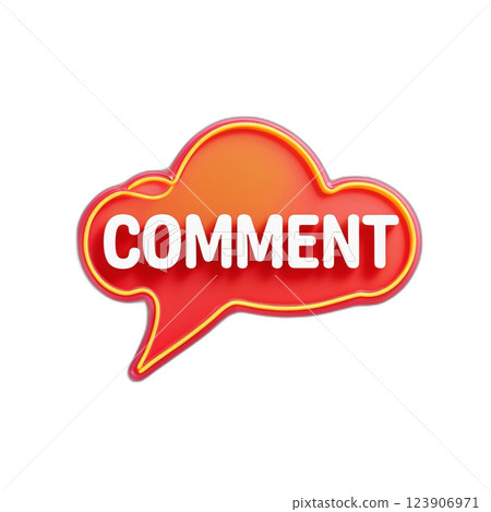 Neon colored speech bubbles with text Neon colored speech bubbles with text 123906971