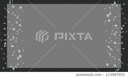 A background frame illustration with stars falling on both sides of a striped frame background A background frame illustration with stars falling on both sides of a striped frame background 123907052