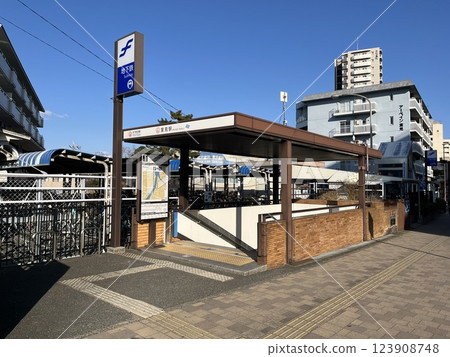 Fukuoka City Subway Airport Line "Muromi Station" and bicycle parking lot Fukuoka City Subway Airport Line "Muromi Station" and bicycle parking lot 123908748