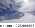 Mt. Arashima in midwinter/climbing snowy mountains in February 123909924