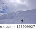 Mt. Arashima in midwinter/climbing snowy mountains in February 123909927