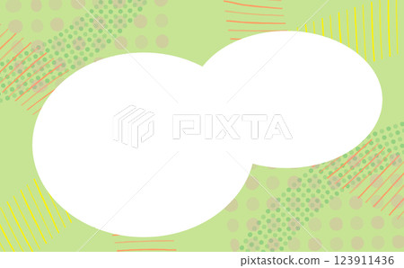 Pop green geometric frame Pop green geometric frame 123911436