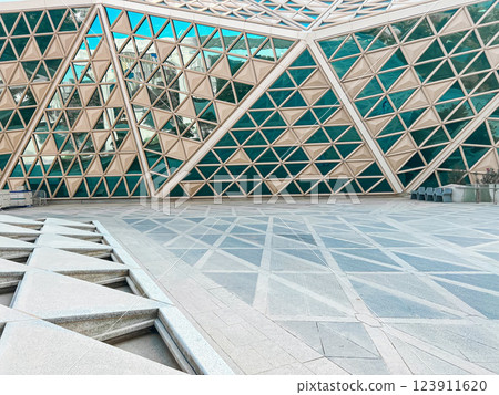 Modern Geometric Architecture at King Abdullah Financial District Modern Geometric Architecture at King Abdullah Financial District 123911620