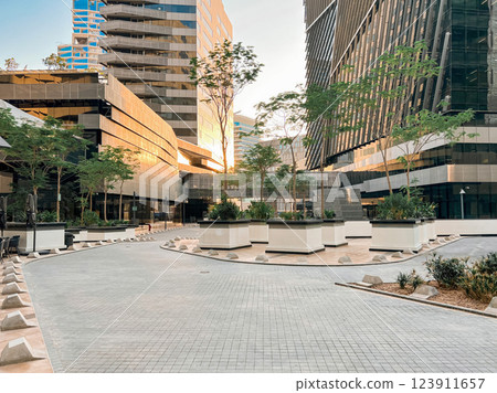 Modern Geometric Architecture at King Abdullah Financial District 123911657