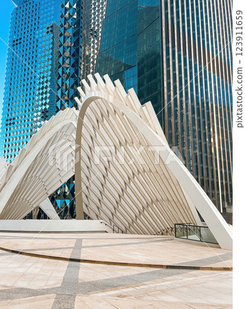 Modern Geometric Architecture at King Abdullah Financial District Modern Geometric Architecture at King Abdullah Financial District 123911659