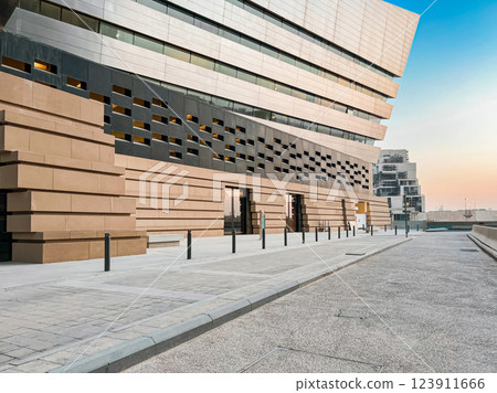 Modern Geometric Architecture at King Abdullah Financial District 123911666