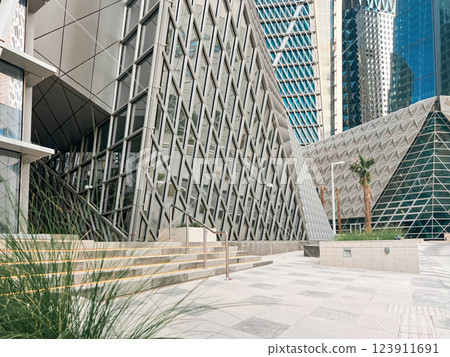 Modern Geometric Architecture at King Abdullah Financial District Modern Geometric Architecture at King Abdullah Financial District 123911691