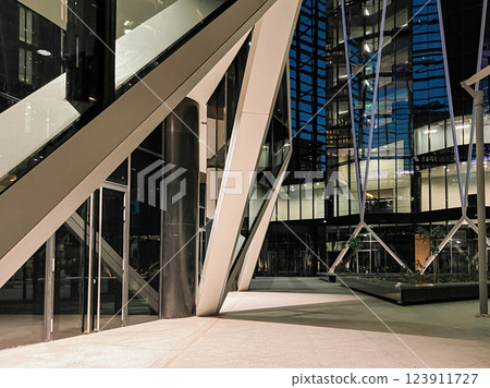 Modern Architectural Brilliance at KAFD. Night. 123911727